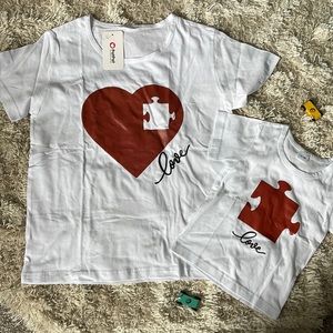 Mommy and Me PatPat Puzzle Piece Shirts